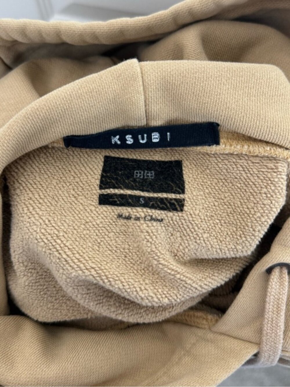 Ksubi 3 X 4 Oh G Cotton Hoodie Size Small Tan Beige - Picture 8 of 14